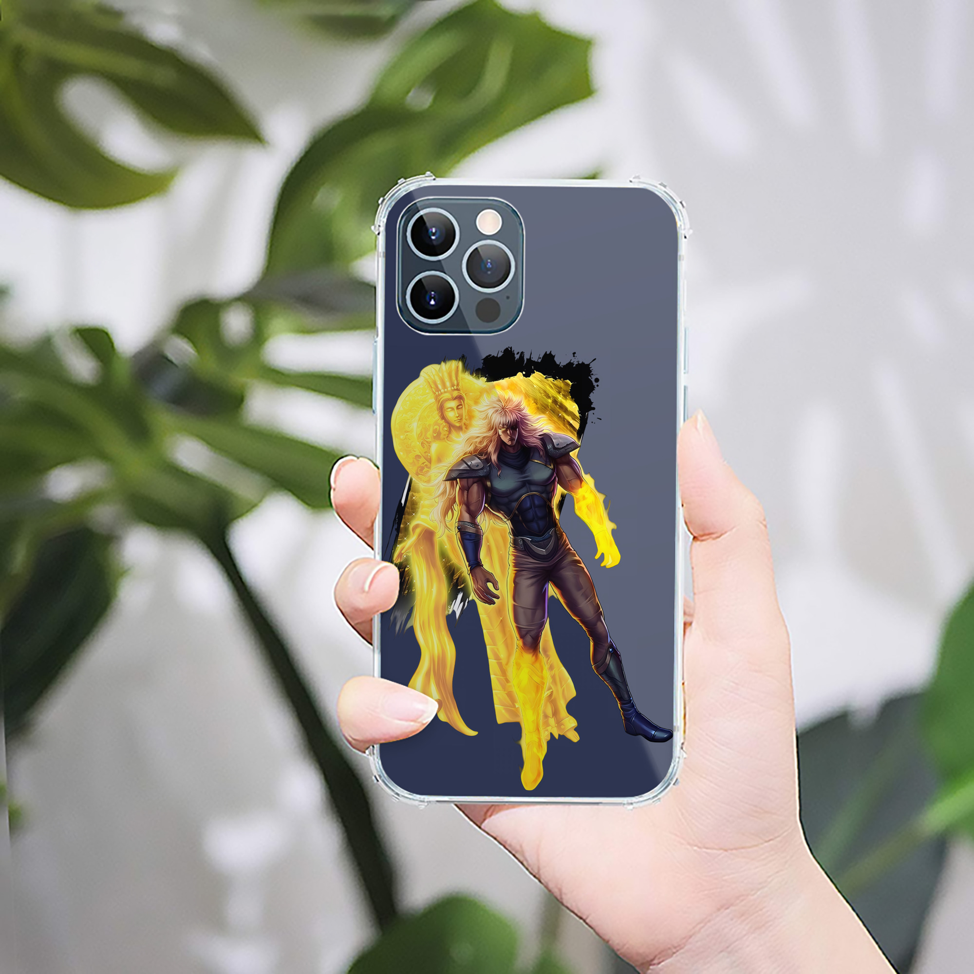 （画像用） 北斗の拳 Fist of the North Star 【iPhone 12シリーズ対応】透明スマホケース（クリアソフトケース）